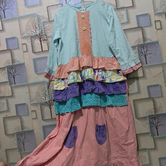 baju gamis muslim anak brand alilac original branded brand