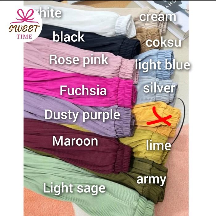 ROK LIDI CABANG PLISKET PREMIUM  HYGET ALL SIZE TO XL JUMBO 85KG VIRAL OOTD BELI LOKAL   Olive, sage
