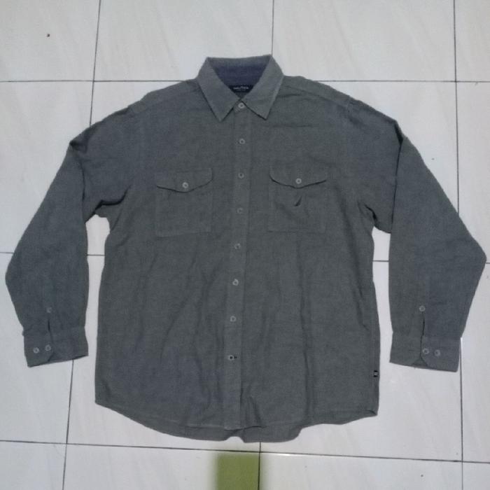 Kemeja pria Original Nautica dark grey