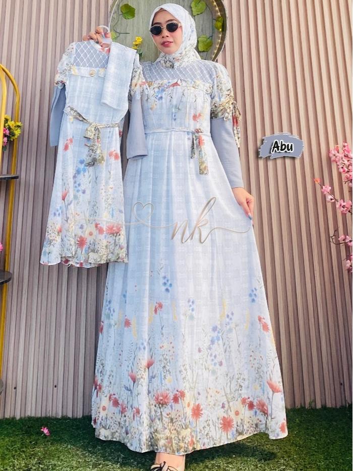 KOLEKSI RANUM|DRESS ARAFA Bisa Couple Ibu & Anak Perempuan FASHION MUSLIM REKOMENDASI GAMIS LEBARAN 