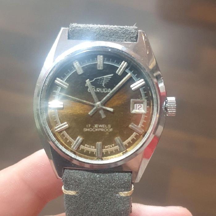 Jam Tangan Garuda thn 1960-1970 an , shockproof, Vintage watch