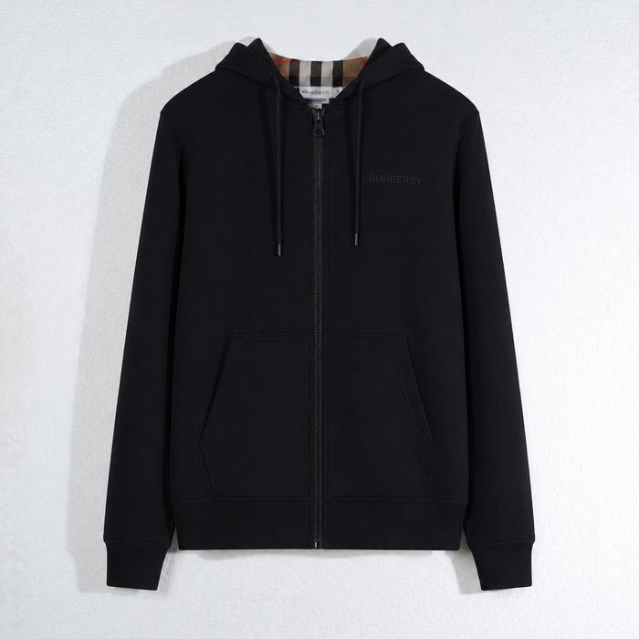 Jaket BURBERRY HOVE CHECK BROWN BLACK ZIP JACKET 100% ORIGINAL