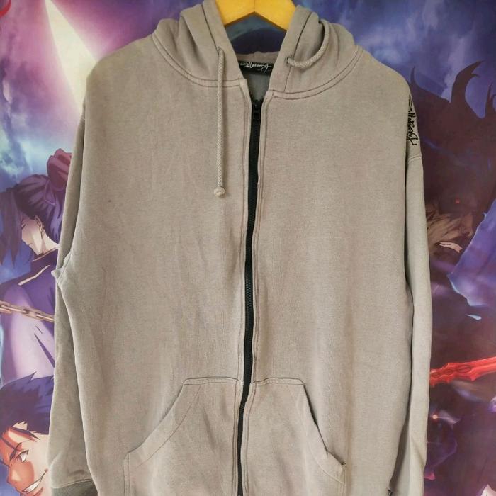 Billabong Brown Cotton/Poly Full-Zip Hoodie   Jaket Jacket Original Second Korea Japan Streetwear Y2