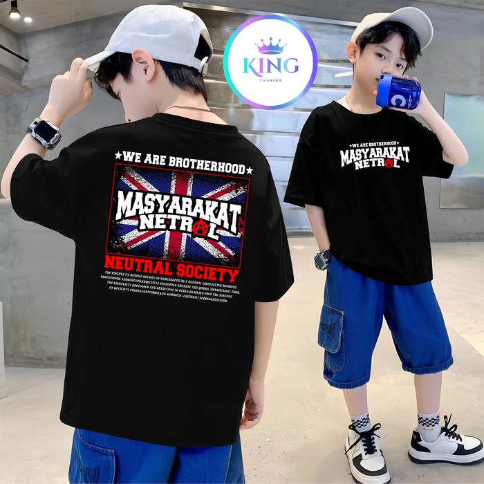 KAOS ANAK NETRAL MASYARAKAT NETRAL SOCIETY WE ARE BROTHERHOOD KAOS NETRAL TERBARU - KAOS NETRAL