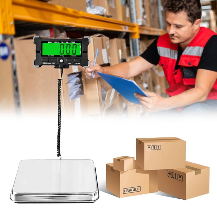 200KG Digital Scale 50g Precision Integrated Stainless Steel Digital Scale Digital Postal Shipping S