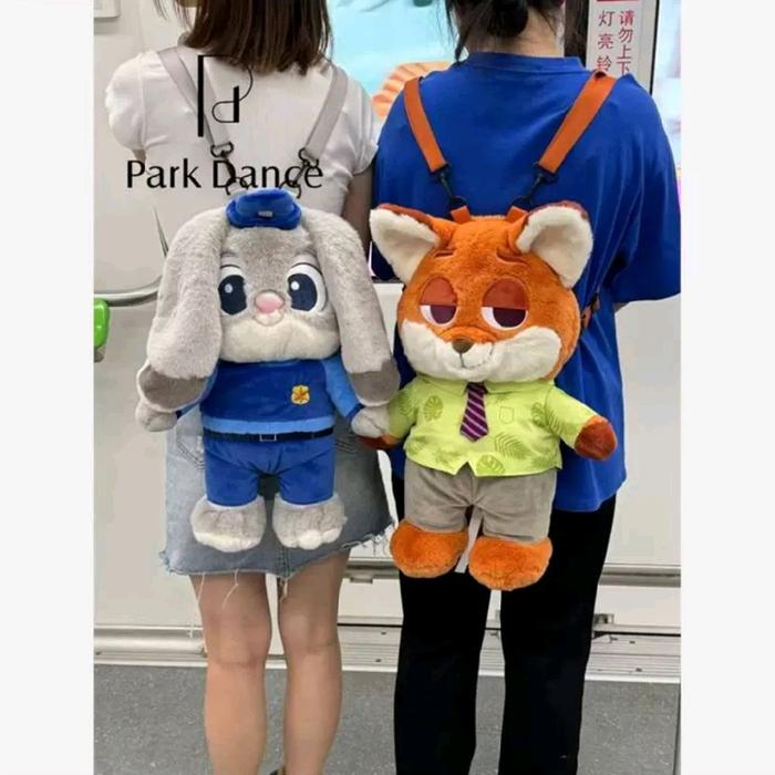 Tas Ransel Boneka 1 Badan Full Body Zootopia Tas Boneka Bagpack