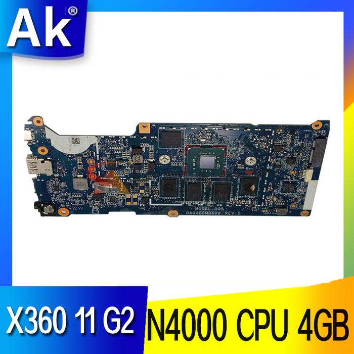 L53192-001 untuk HP CB X360 11 G2 Laptop Motherboard dengan Kelopak