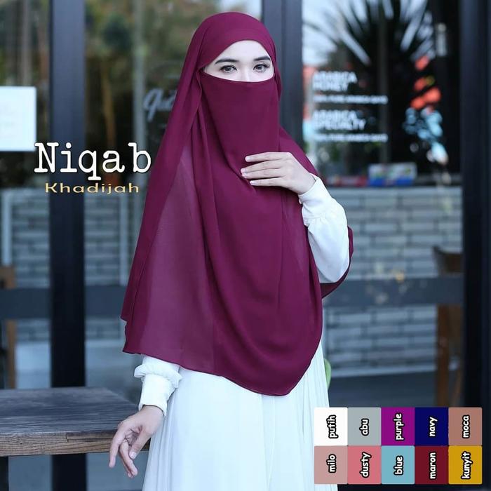 Khimar Murah Syari Khadijah Syari / muslimah fashion / khimar syari / khimar ceruty / khimar instan