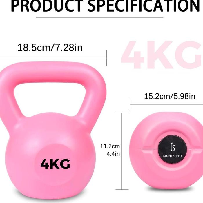 TERLARIS Lightspeed Kettlebell 2 Kg / Barbell 2 Kg/ Dumbell / Barbel / Dumbell 2Kg READY
