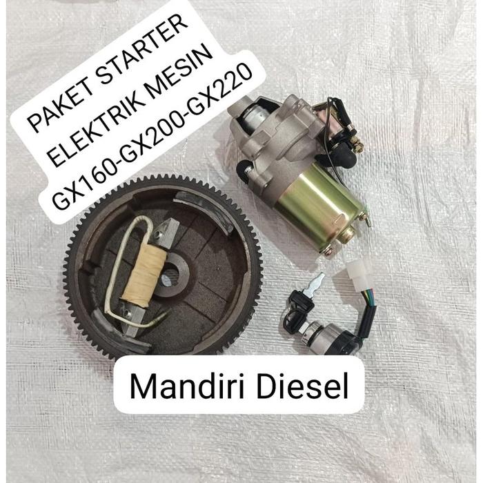PAKET STARTER ELEKTRIK MESIN GX160/GX200/GX220