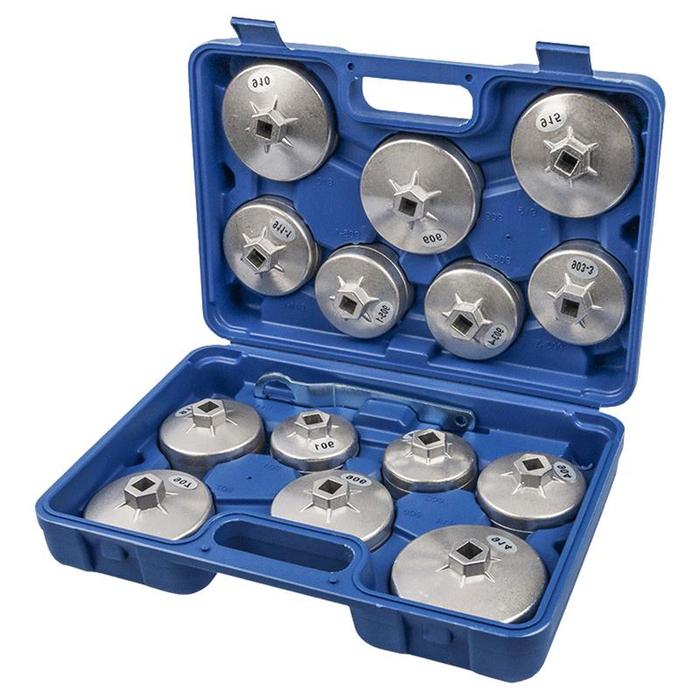 Oil Filter Pliers Wrench Kit Aluminum Alloy Cup Type Oil Filter Cap