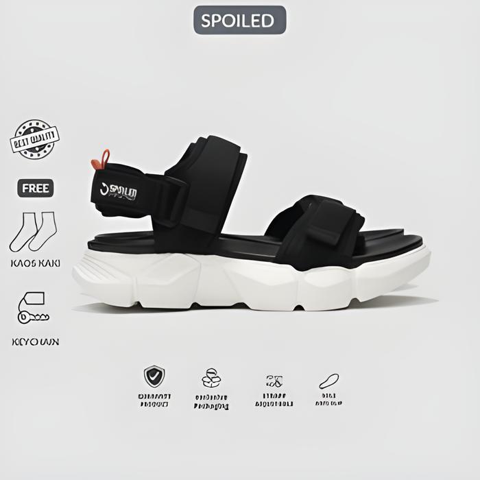 SPOILED - Sandal Wanita Terbaru Gunung Travelling Korean style Sendal Tali Belakang Cewek Rubi