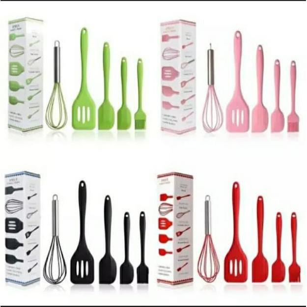 [Spatula Food Grade] Alat Masak Sutil 6 Macam Barang Spatula Masak Alat Dapur