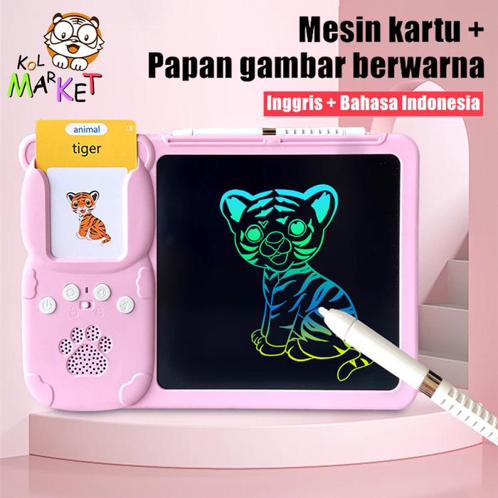 Mesin Belajar/Tablet Gambar Mesin Pendidikan Dini Mesin Kartu Pintar Alas Tulis Mainan Edukasi Anak