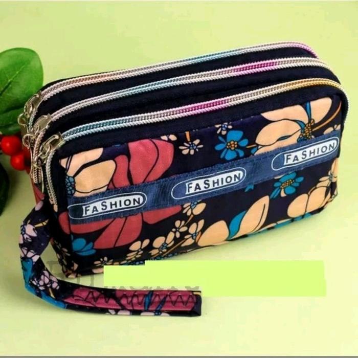 Bundara Do-1041 Multifungsi Japanese style Dompet 3 ruang resleting motif cantik dompet HP cakep