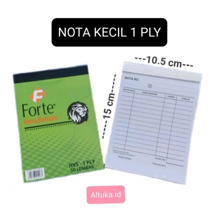 Buku Nota Kontan 1 Ply Kecil Forte