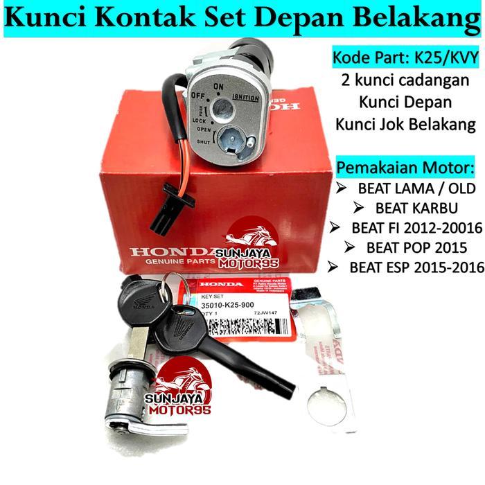 Sale Kunci Kontak  Beat Fi Tahun 2008 Sampai 2016 - Beat Pop - Beat Karbu Set  + Kunci Jok Belakang 