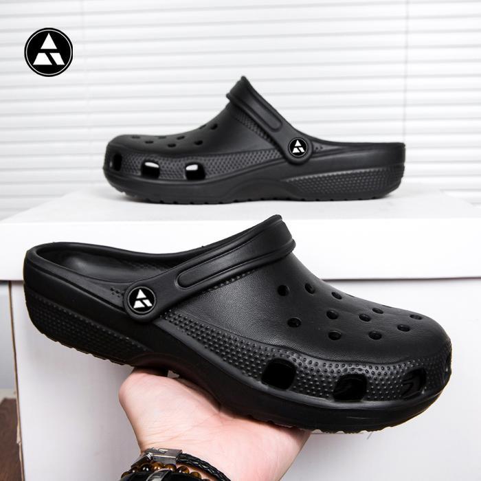 DISKON Sandal Kodok Pria Baim Fuji Clog Jelly Anti Air Karet Wedges Big Size 40-45 - Sendal, Shoes