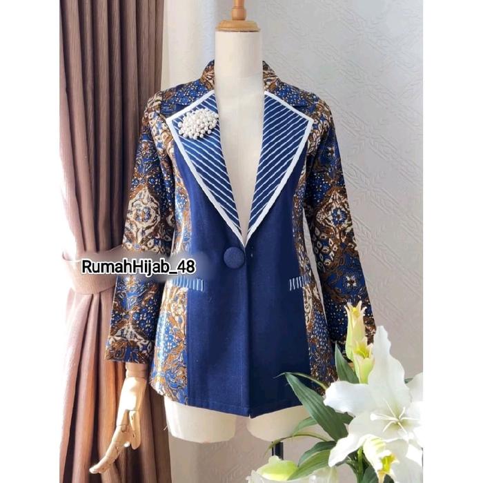 Blazer Batik Larisa - Atasan Batik - Blazer Batik