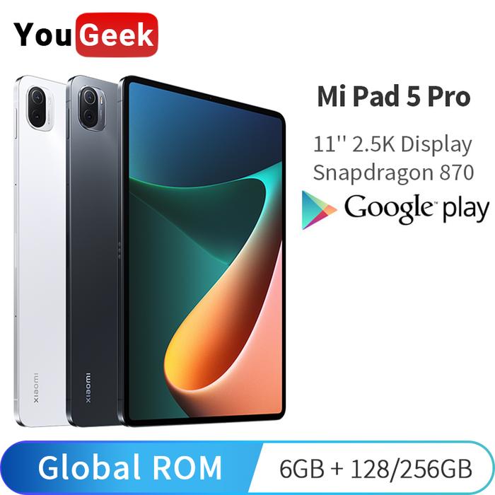 Global ROM Xiaomi Mi Pad 5 Pro 128GB/256GB Tablet Snapdragon 870 CPU