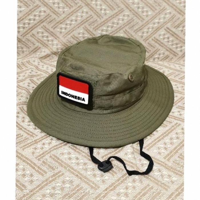 Topi tactical rimba kawat polisi Brimob satpolpp olive hijau Army hitam polos | Kekinian