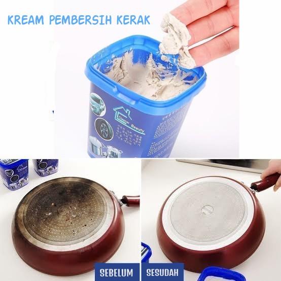 Krim Penggosok Pembersih Panci Wajan Gosong Berkerak Membandel Korean Style Cleaner Beauty Oven And