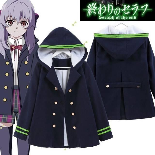 ◤Promo◢ Shinoa Hiragi Jacket Owari No Seraph Cosplay Jaket Anime
