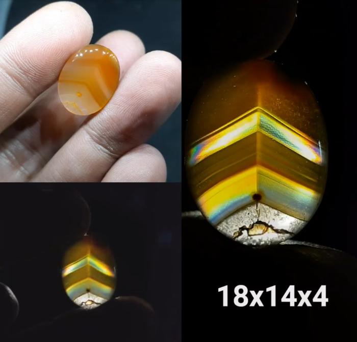 Natural Akik Batu Motif Gambar Pangkat Junjung Derajat Drajat Pelangi Antik 1