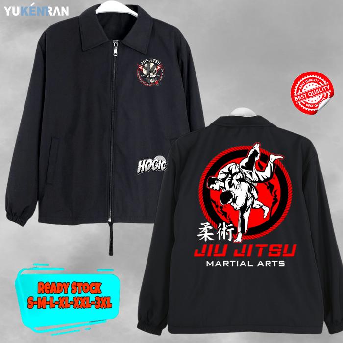 JAKET COACH BELADIRI JIUJITSU MARTIAL ARTS NEW DESIGN SIMPLE KEREN CASUAL BAHAN ANTI AIR
