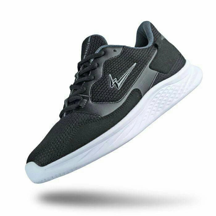 U㊛2Q BISA COD! SEPATU OLAHRAGA LARI PRIA EAGLE ENZO BLACK ORI 100% W✔9U