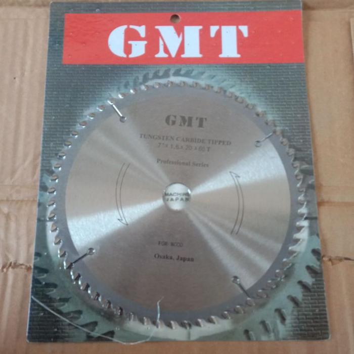 Gmt 7 Inch x 60T Mata Circle Circular Saw Gergaji Potong Kayu Mata 60