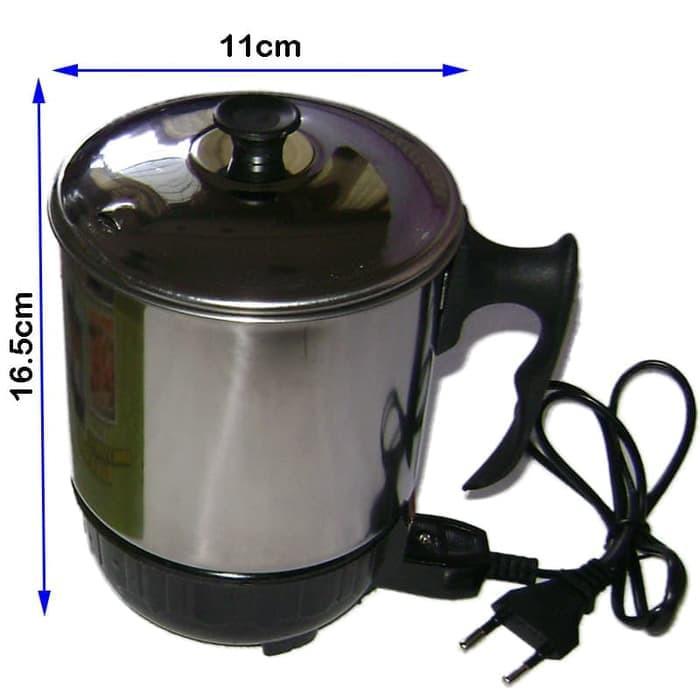mug listrik / mug kopi traveler 11cm mini / teko listrik portable