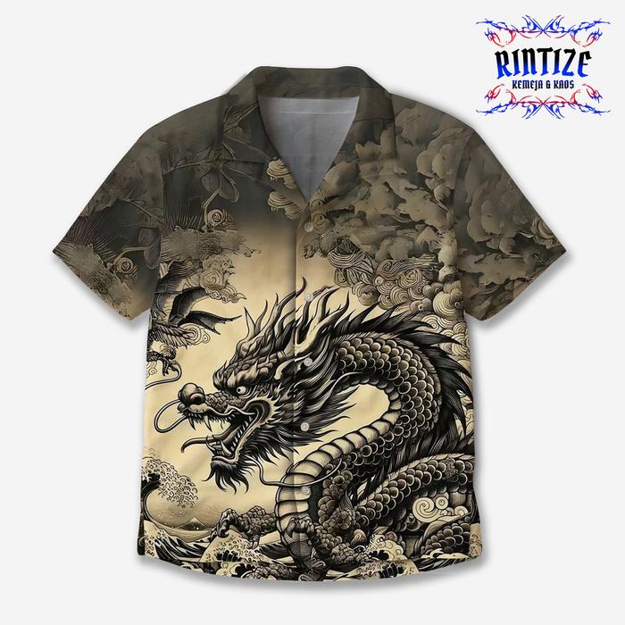 RINTIZE Kemeja RT-48 – Vintage Eastern Dragon