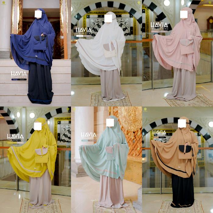 MUKENA HAVIA BY RAGELA HIJAB MUKENA BEST SELLER BAHAN RAYON