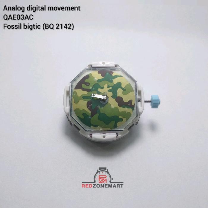 modul jam mesin jam anadigi quartz analog digital bigtic Fossil QAE03AC