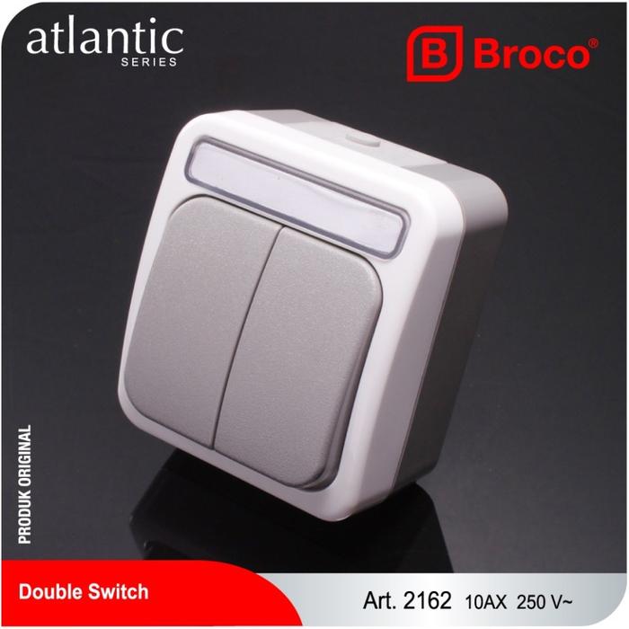 BROCO Saklar seri Double Outbow Atlantic Weatherproof 2162