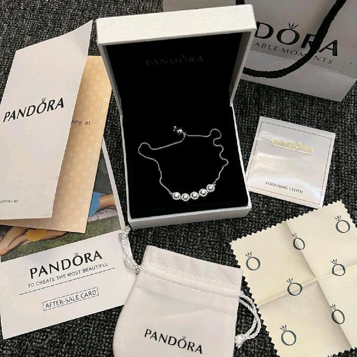 Pandora Round Sparkle Slider Bracelet Giftset