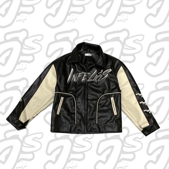 INFELICIS AMORE LEATHER JACKET BOXY