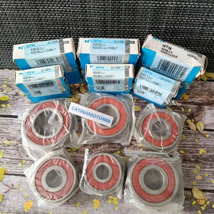 BEARING SET RASIO NMAX OLD NMAX NEW LEXI 125 AEROX 155 6301 6302(2 PCS) 6303 6204 6205LLU(1 SET 6 PC