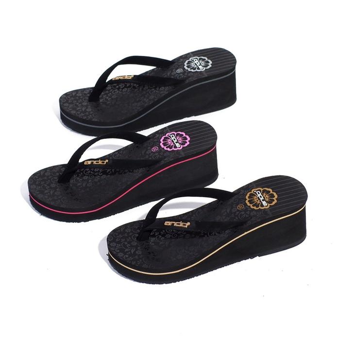Sandal Wedges Ando Joice 02 Model Japit Wanita Ukuran 36-40