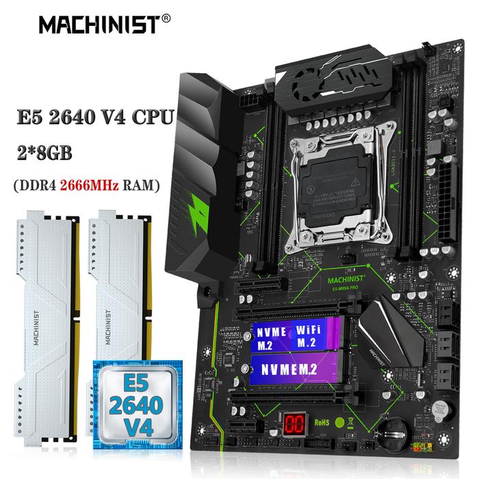 MACHINIST MR9A PRO Motherboard Combo Xeon E5 2640 V4 CPU kit DDR4