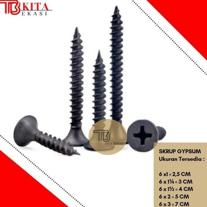 SKRUP GYPSUM / DRYWALL SCREW / BAUT SKRUP KAYU / BAUT SKRUP GYPSUM