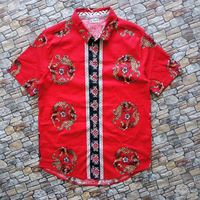 Kemeja Batik pria preloved original brand, Baju batik pria