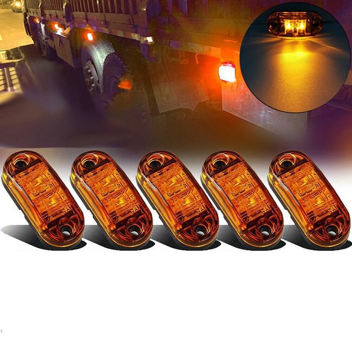 5pcs LED Side Marker Lights Universal Signal Lamp Side Marker Lights