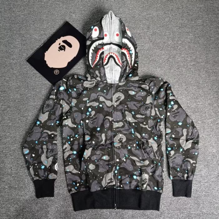 8 a p e a 8 a t h i n g 4 p e double hoodie glow grey
