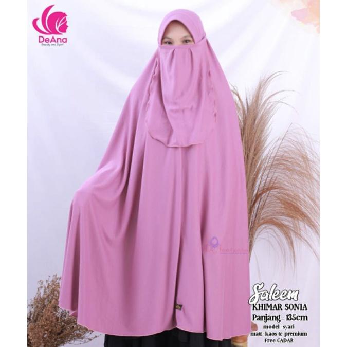 Jilbab kaos antem super jumbo Khimar sonia-free CADAR Ap