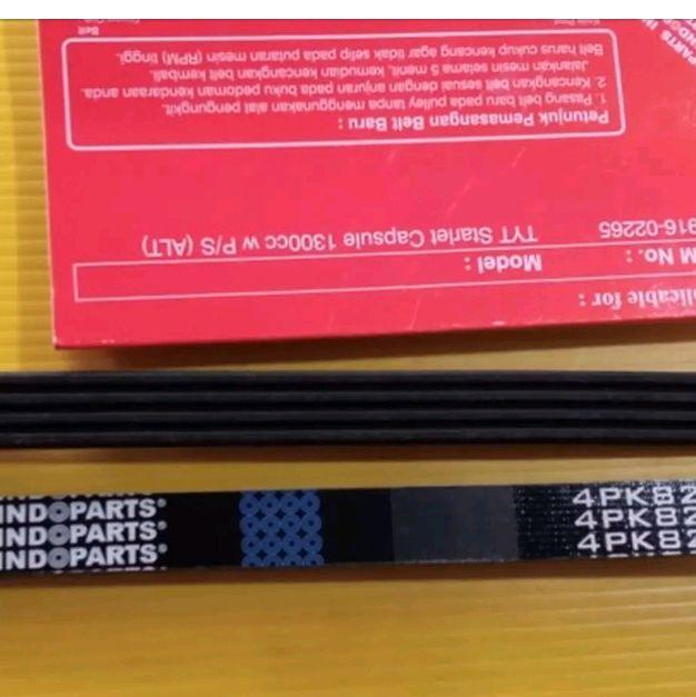 fanbelt Vbelt tali kipas INDOPARTS Untuk starlet kapsul 1300 1.3 4pk 820