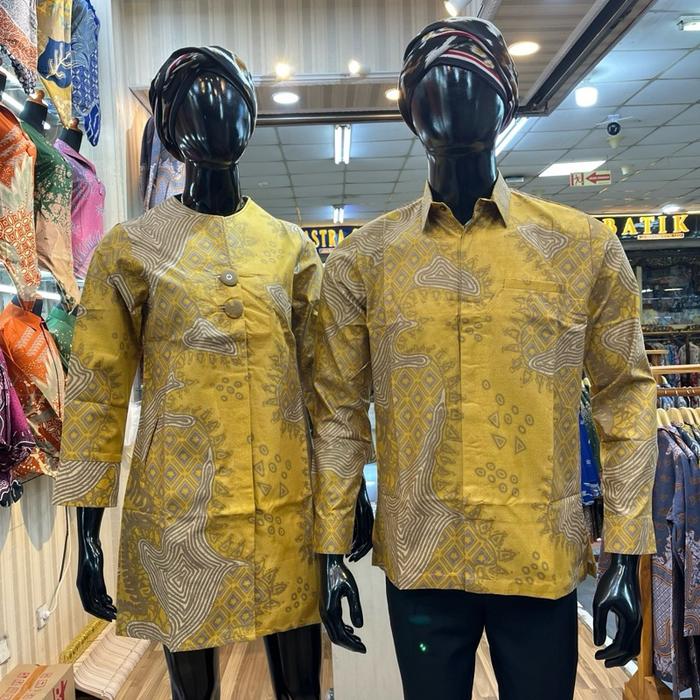 Baju Batik Kemeja Tunik Bahan Katun Prima Premium Model Tunik Dan Kemeja Jaitan Semi Jas Seragam Cou
