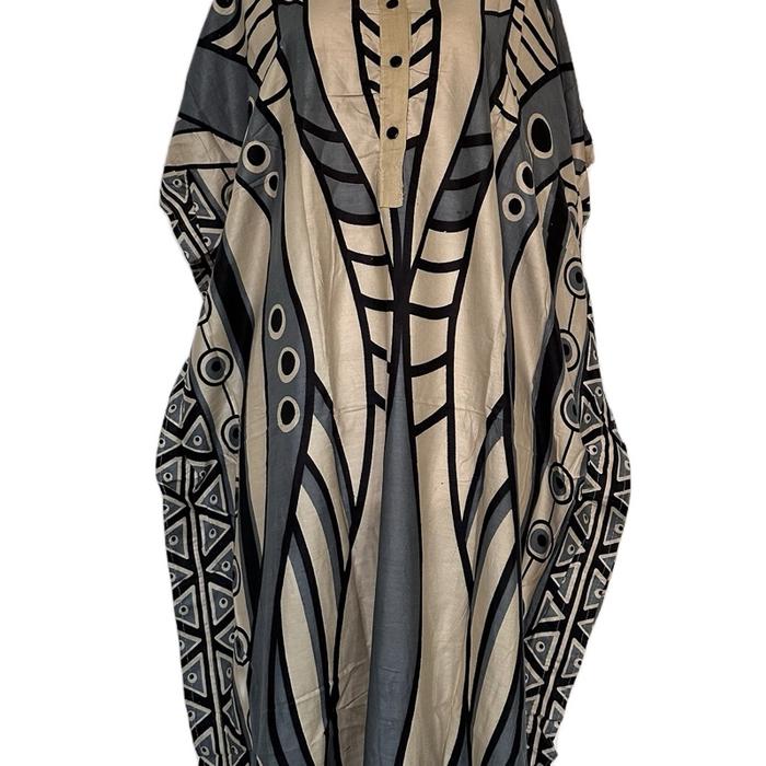 [Cream Series] Daster Kalong Batik Solo Premium Rayon Adem Agen Distributor Busui Kancing