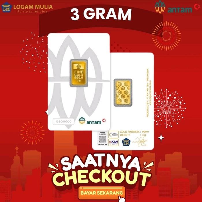 Antam 3 Gram. Emas antam 3 Gram Redmark.